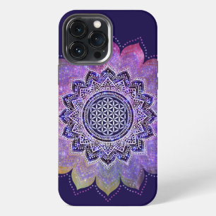 Flower Of Life - Vintage Style Galaxy Space 1 iPhone 13 Pro Max Case