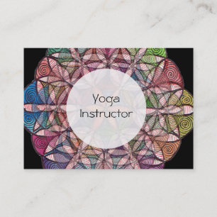 Flower of Life Watercolor art Business Card
