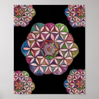 Flower of Life Watercolor Art