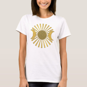 Flower Of Life with Moon T-Shirt