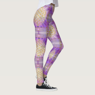 FLOWER OF LIFE - Yantra seamless pattern Leggings