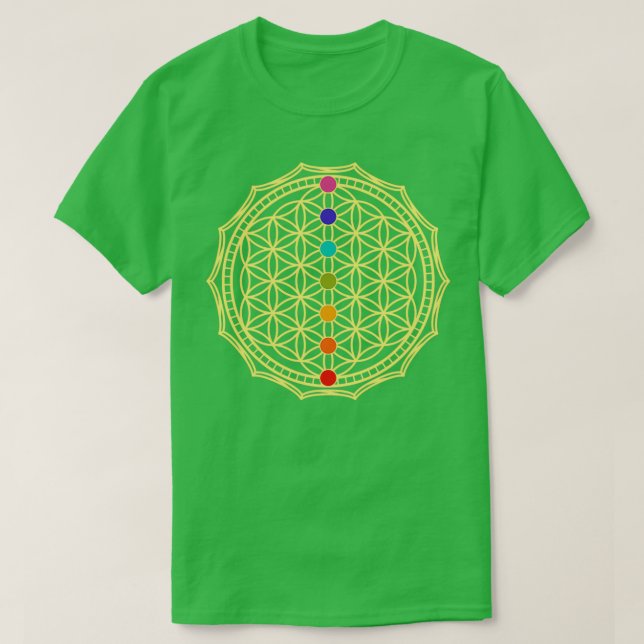 Flower of life yellow 1 T-Shirt (Design Front)