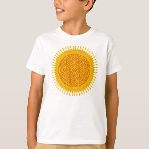 Flower Of Life - yellow sunny T-Shirt