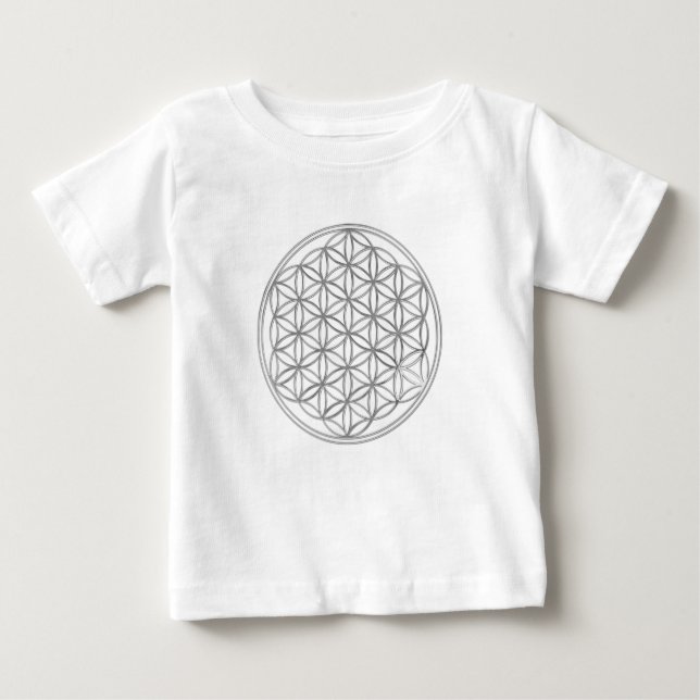 Flower Of Live / silver Baby T-Shirt (Front)
