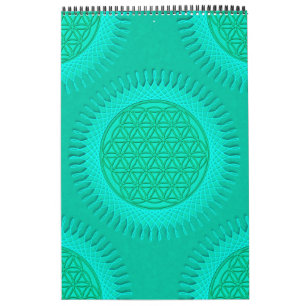 Flower Of Live - sun - seamless pattern 2 Calendar