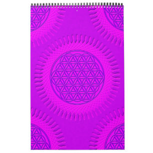 Flower Of Live - sun - seamless pattern 3 Calendar