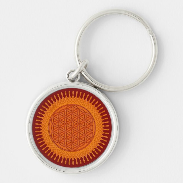Flower Of Live / sunny design Key Ring (Front)