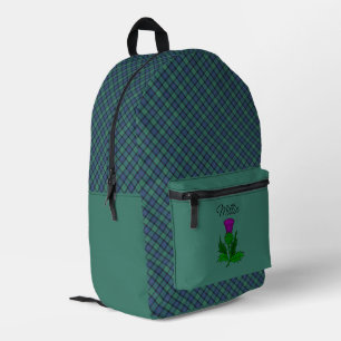 Flower of Scotland Scottish Clan Tartan Printed Backpack