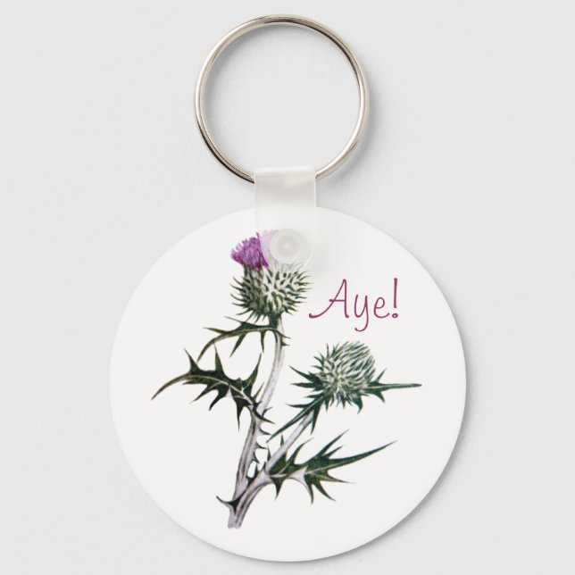Flower of Scotland Scottish Independence Keyring (Front)