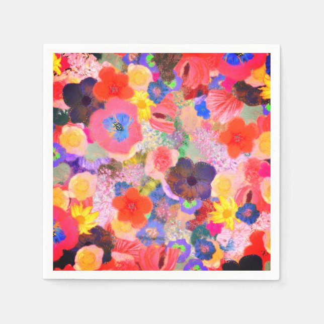 Flower oils napkin (Front)