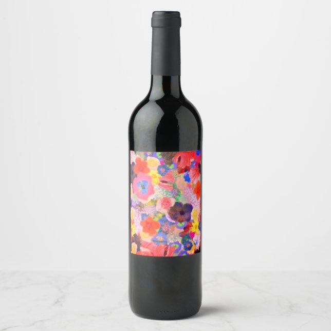 Flower oils wine label (Front)