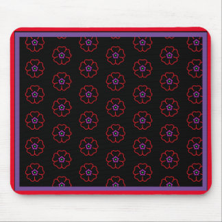 Flower on a Black Background Custom Personalized Mouse Pad