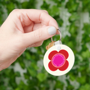 flower on key ring