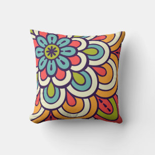 Flower Ornament Pattern Cushion