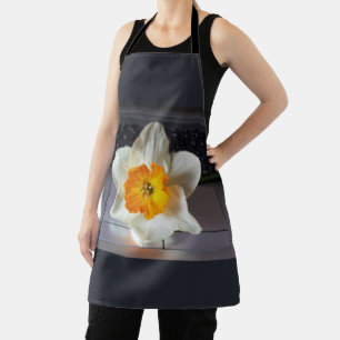 Flower over keyboard apron