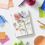 Flower Overlay - Watercolor Pastel Flowers iPad Pro Cover<br><div class="desc">Flower Overlay I by Jennifer Goldberger. Features flowers and stems in a watercolor-like style,  primarily with a light colour scheme.</div>