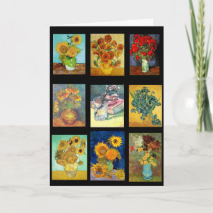 Flower Paintings by Van Gogh, Fine Art, Card