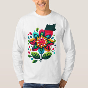 Flower Palestine Flag, Palestine will be Free, Flo T-Shirt