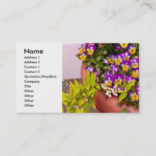 Flower - Pansy - Purple Posies .jpg Business Card