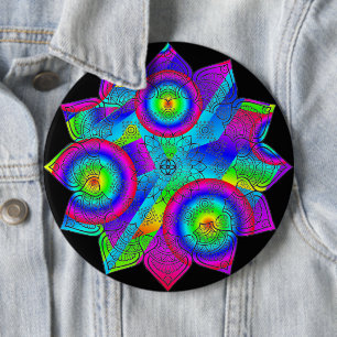 Flower Paradise 6 Cm Round Badge