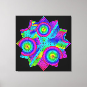 Flower Paradise Stretched Canvas Print