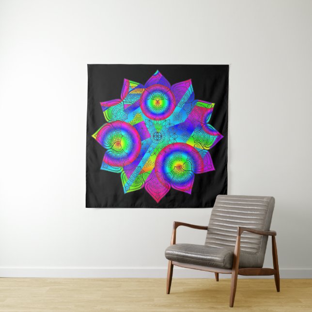 Flower Paradise Tapestry (In Situ)