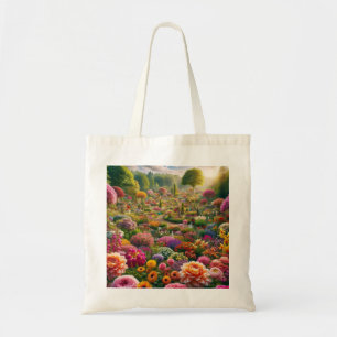 Flower Paradise Tote Bag Colourful Garden Art