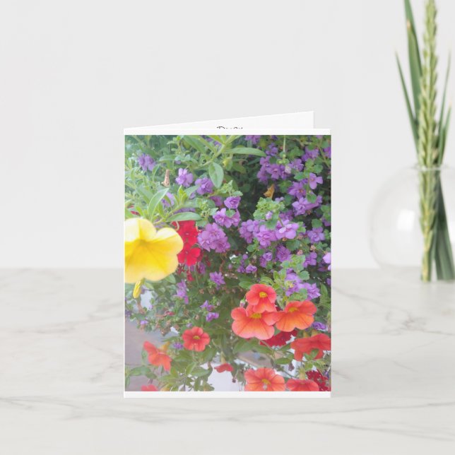 Flower Pastel Card (Front)