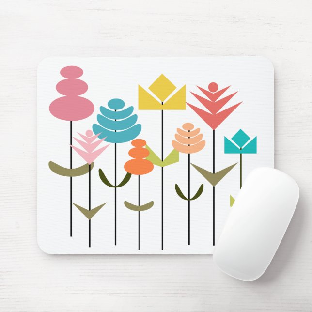 Flower Patch  Mouse Pad (With Mouse)