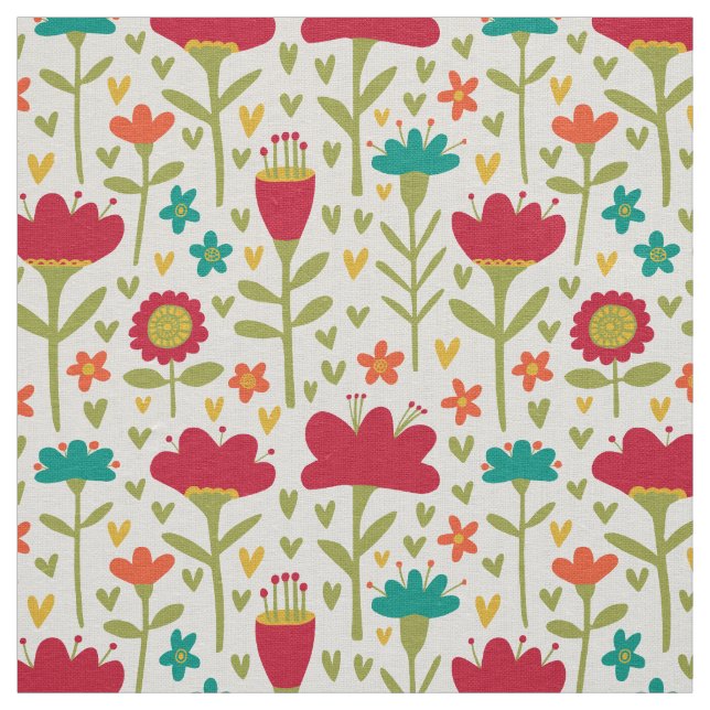 Flower Pattern 270515 Fabric (Swatch)
