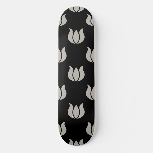 Flower Pattern 5 Aluminium Skateboard (Front)