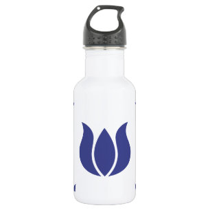 Flower Pattern 5 Royal Blue 532 Ml Water Bottle