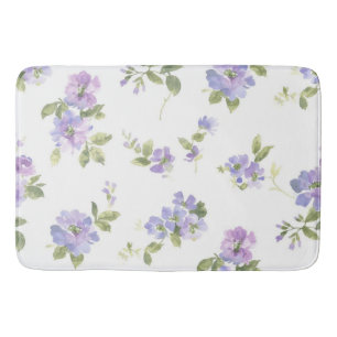 Flower pattern bath mat