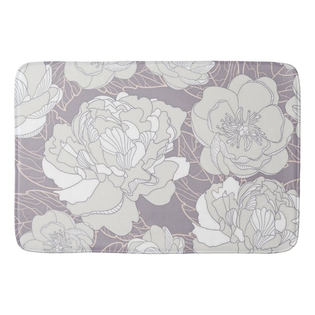 Flower pattern bath mat (Front)