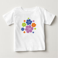 Flower Pattern - Blue, Orange, Purple, Green