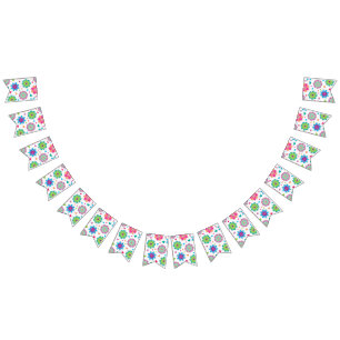 Flower pattern bunting 