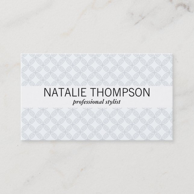 Flower Pattern Business Card (Front)