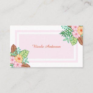Flower Pattern Business Card