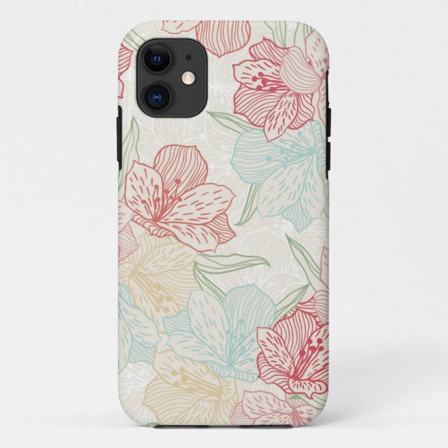 Flower pattern Case-Mate iPhone case (Back)