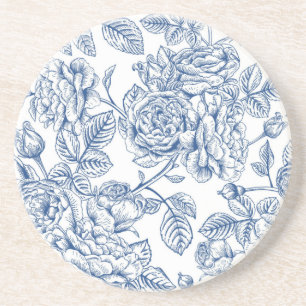 Flower pattern coaster