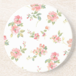Flower pattern coaster