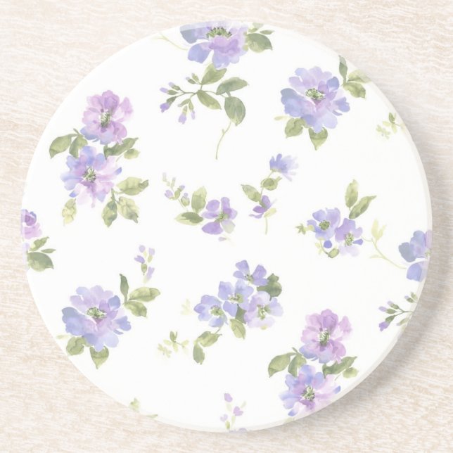 Flower pattern coaster (Front)