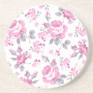 Flower pattern coaster