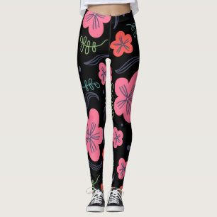 Flower pattern colourful beautiful Leggings