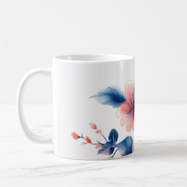 Flower pattern cup (Left)