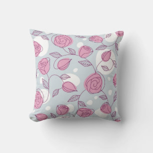 Flower pattern cushion