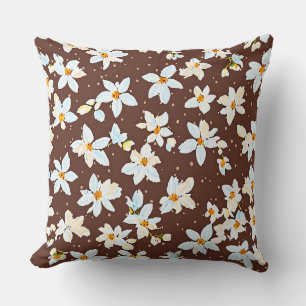 Flower pattern cushion