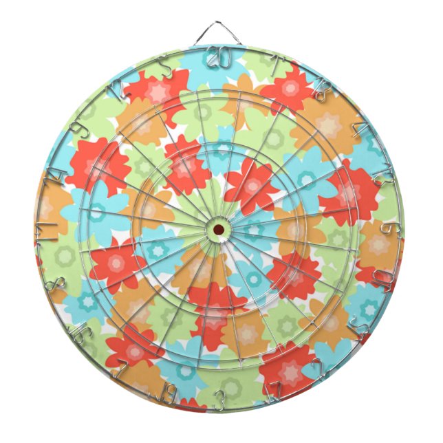 FLOWER PATTERN DARTBOARD (Front)