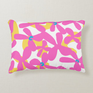 Flower pattern decorative cushion