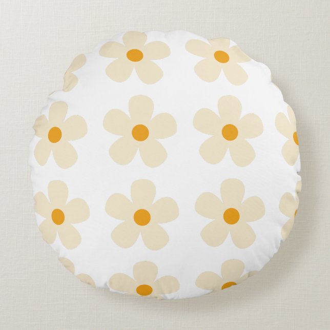 flower pattern design  round cushion (Front)